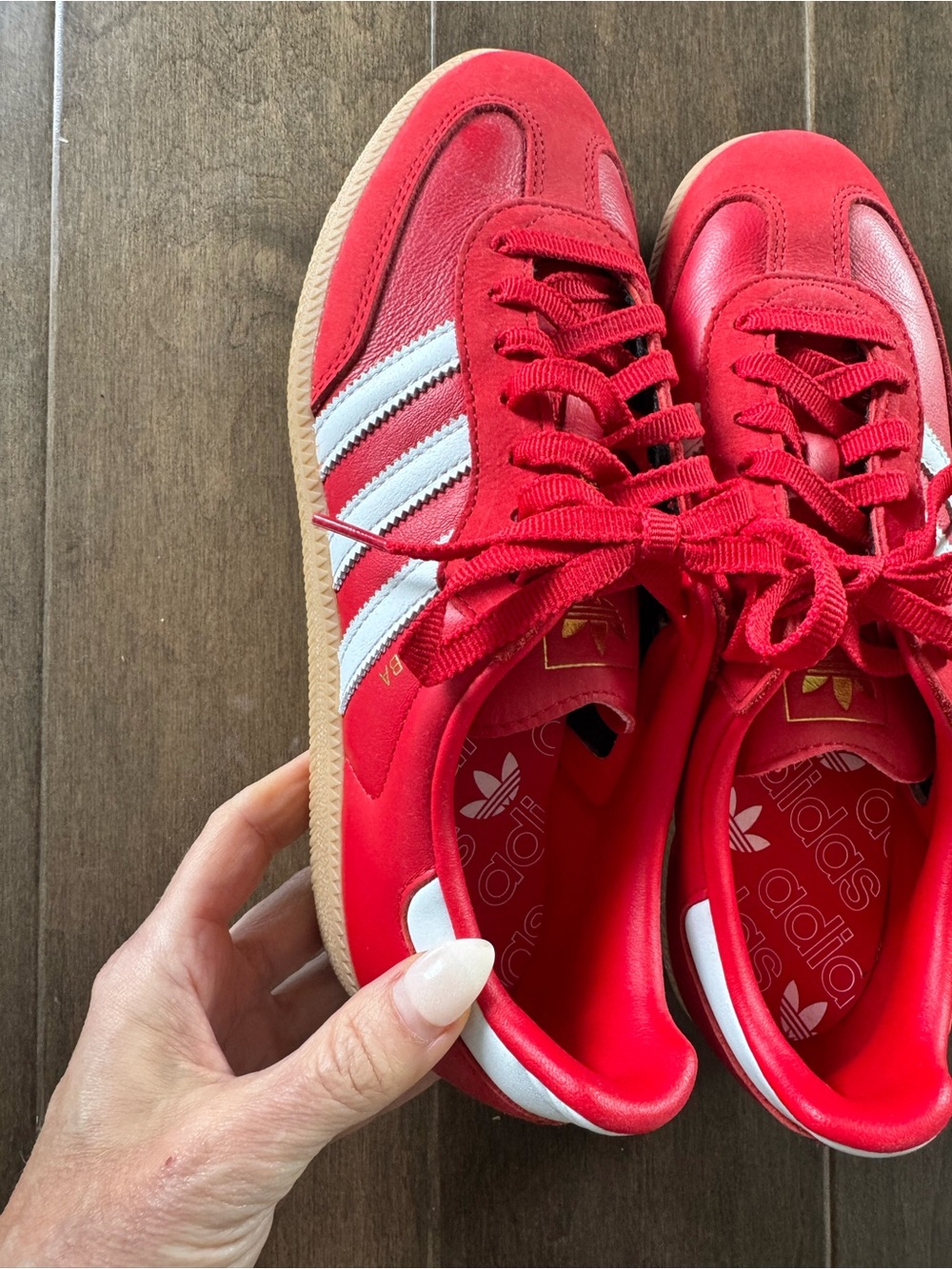 Adidas red OG Samba sneakers red scarlet white gum - Picture 6 of 7